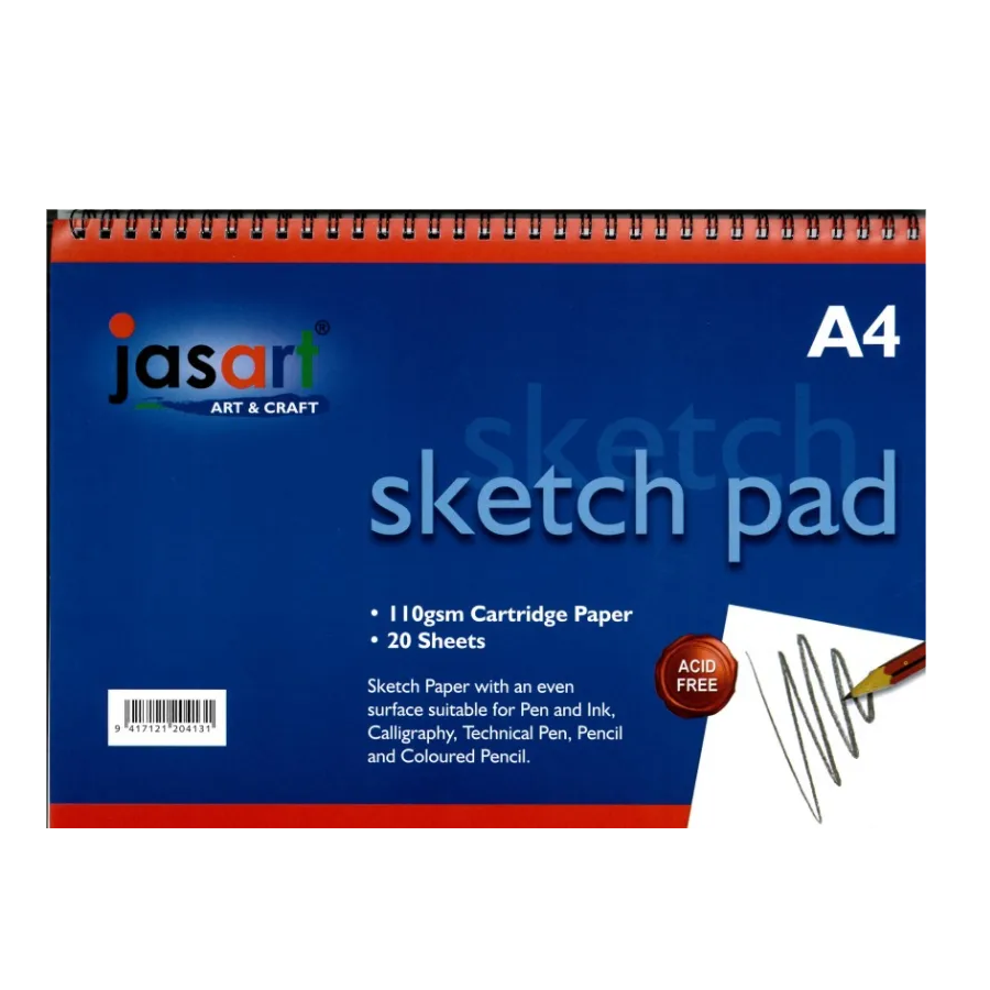 Jasart A4 Spiral Sketch Pad