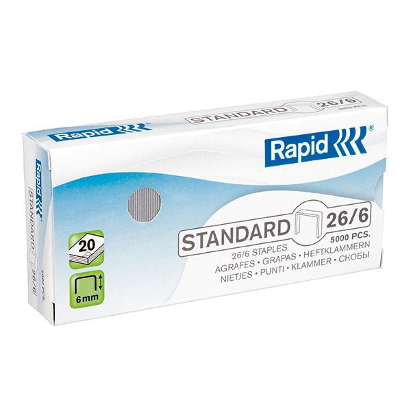 Staples - 26/6 Rapid - Box Of 5000