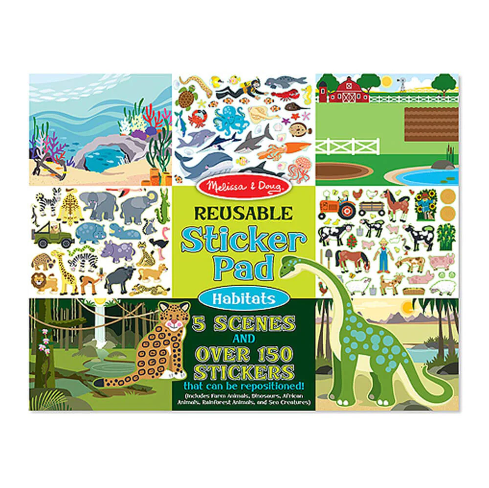 Melissa & Doug Reusable Sticker Pad Habitats