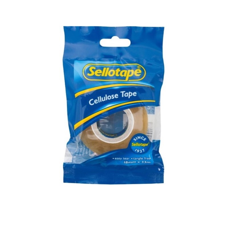 Sellotape Cellulose Tape 18mm x 33m