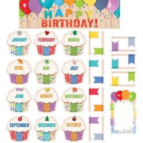 Upcycle Style Happy Birthday! Mini Bulletin Board