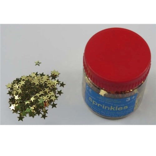 Sprinkle Stars 50G Container - Gold
