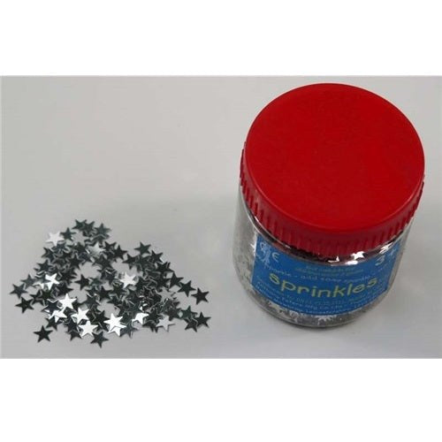 Sprinkle Stars Silver 50G Container