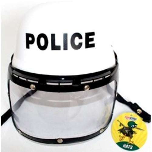Police Helmet With Visor- Preschool