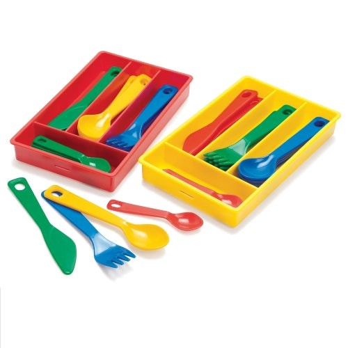 Plastic Cutlery Set In Tray