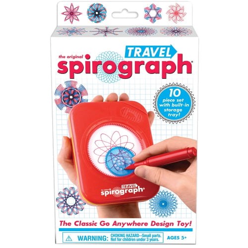 Spirograph Travel Set in Red Plastic Box