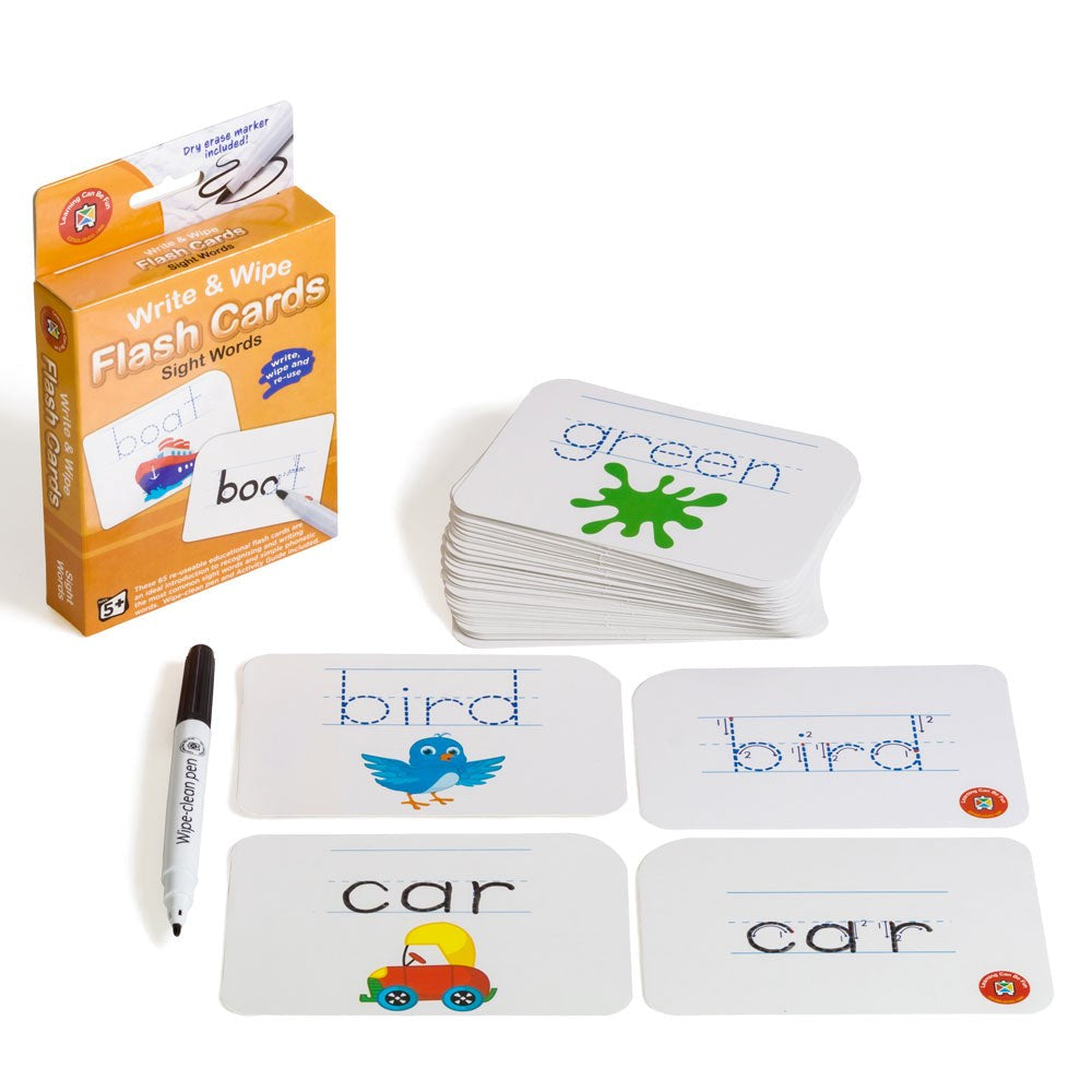 LCBF Write and Wipe Flash Cards - Sight Words