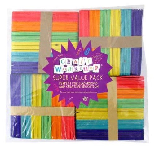 Popsticks Coloured - Pack 1000