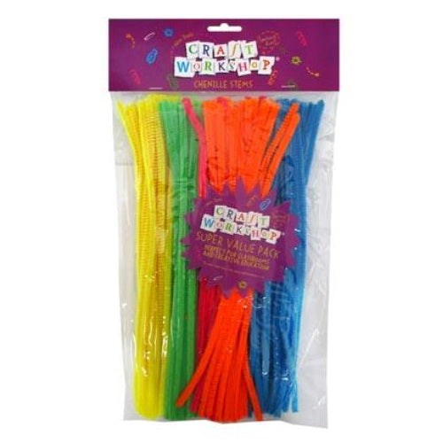 Craft Workshop Pipe Cleaners Super Value Pack of 100