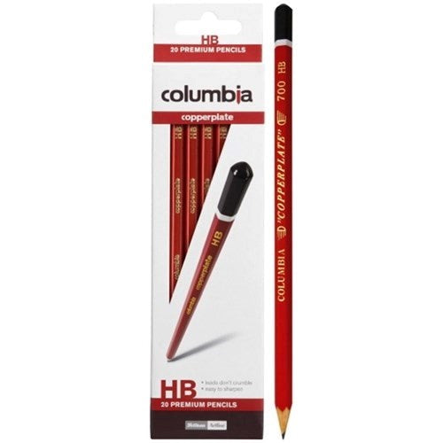 Columbia Copperplate Quality Lead Pencils - Box Of 20