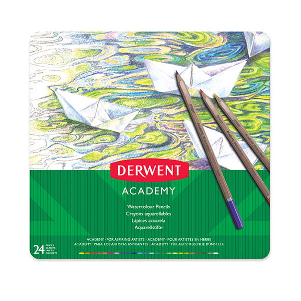 Derwent Water Colour Pencils - Tin Of 24