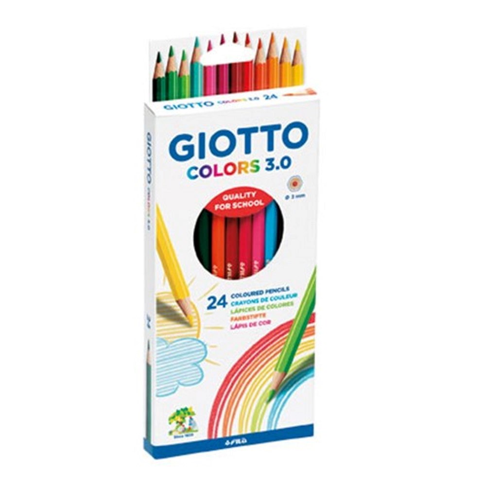 Giotto Colours 3.0 Coloured Pencils - Pack Of 24