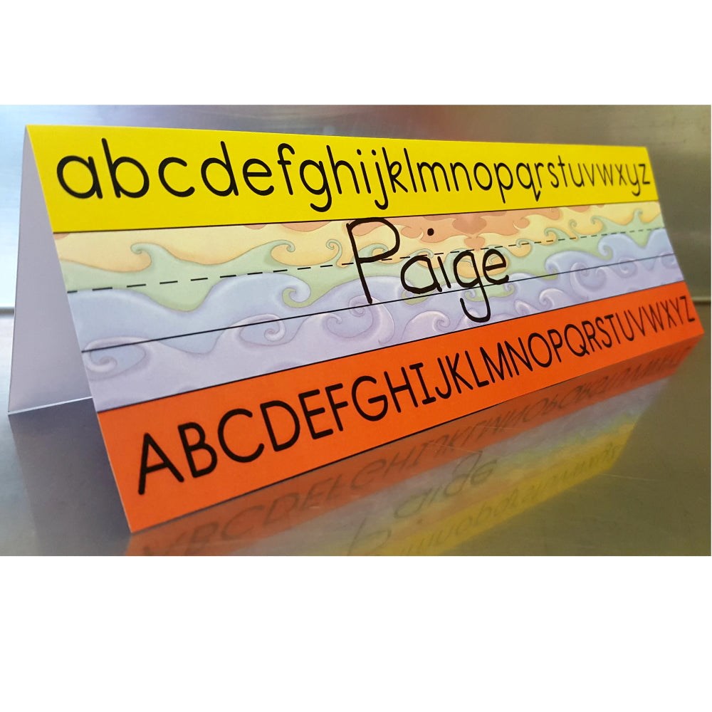 Rainbow Name Plates - Pk 30