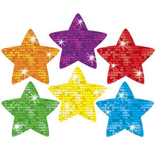 Load image into Gallery viewer, Super Stars Sparkle Stickers Large
