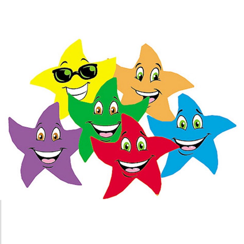 Colorful Star Smiles Stinky Stickers- Fruit Punch