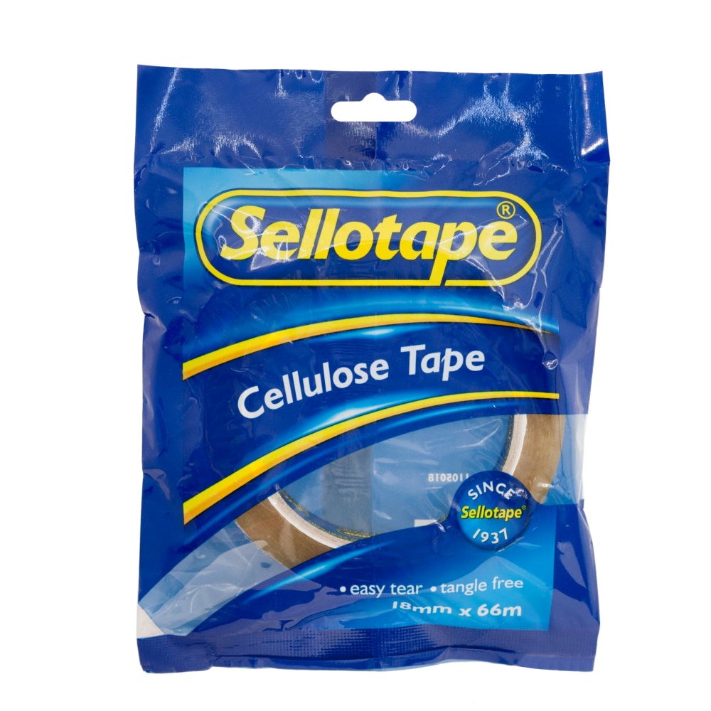 Sellotape 1105 Cellulose Tape 18mm x 66m