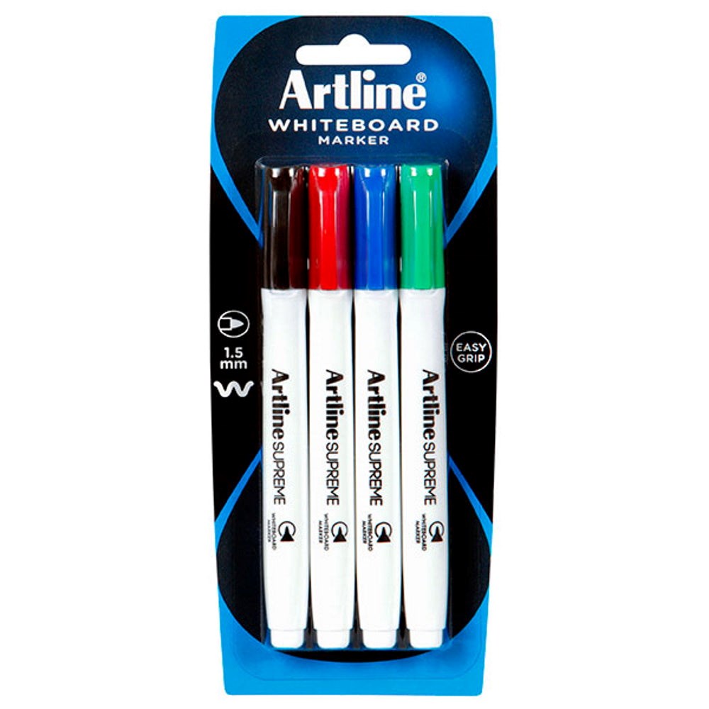 Artline Supreme Whiteboard Fine Markers Set 4