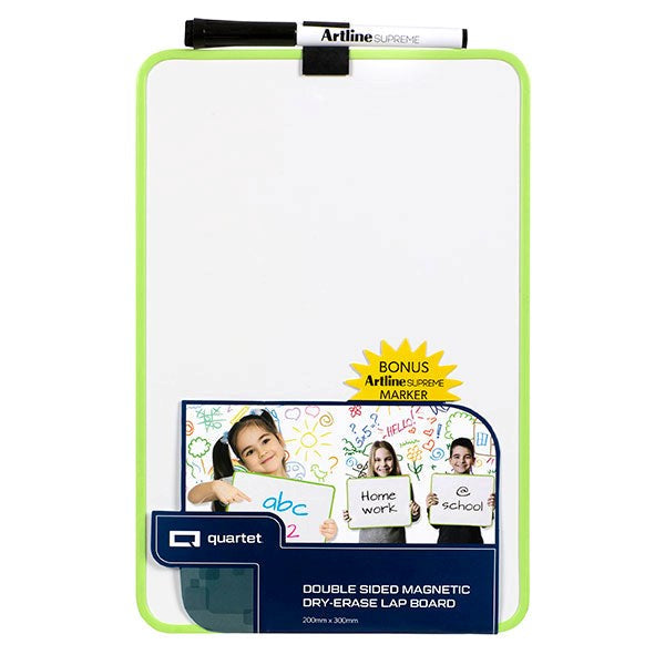 Quartet Double Sided Magnetic Lapboard with Marker