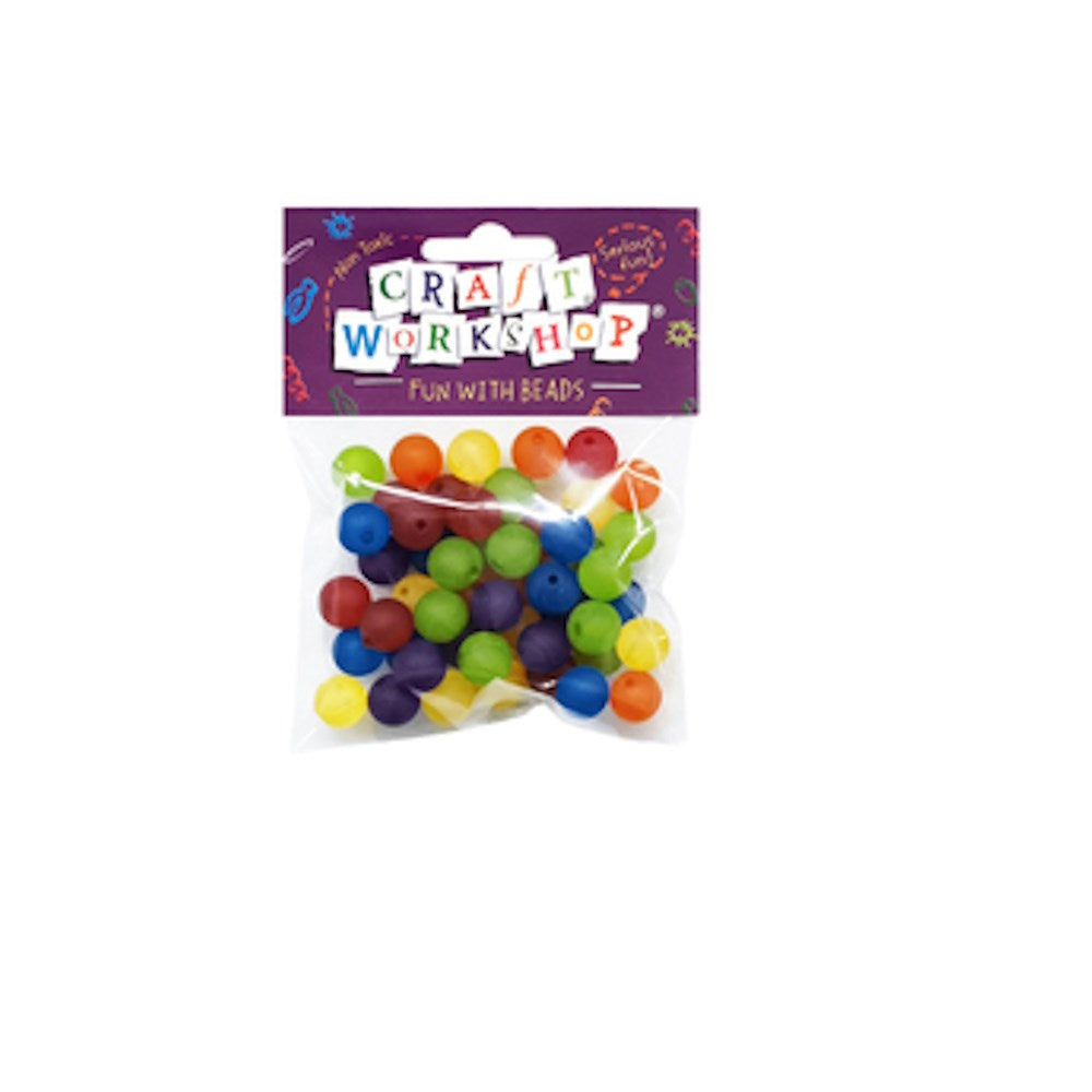 Craft Beads Matte Colourful 12mm