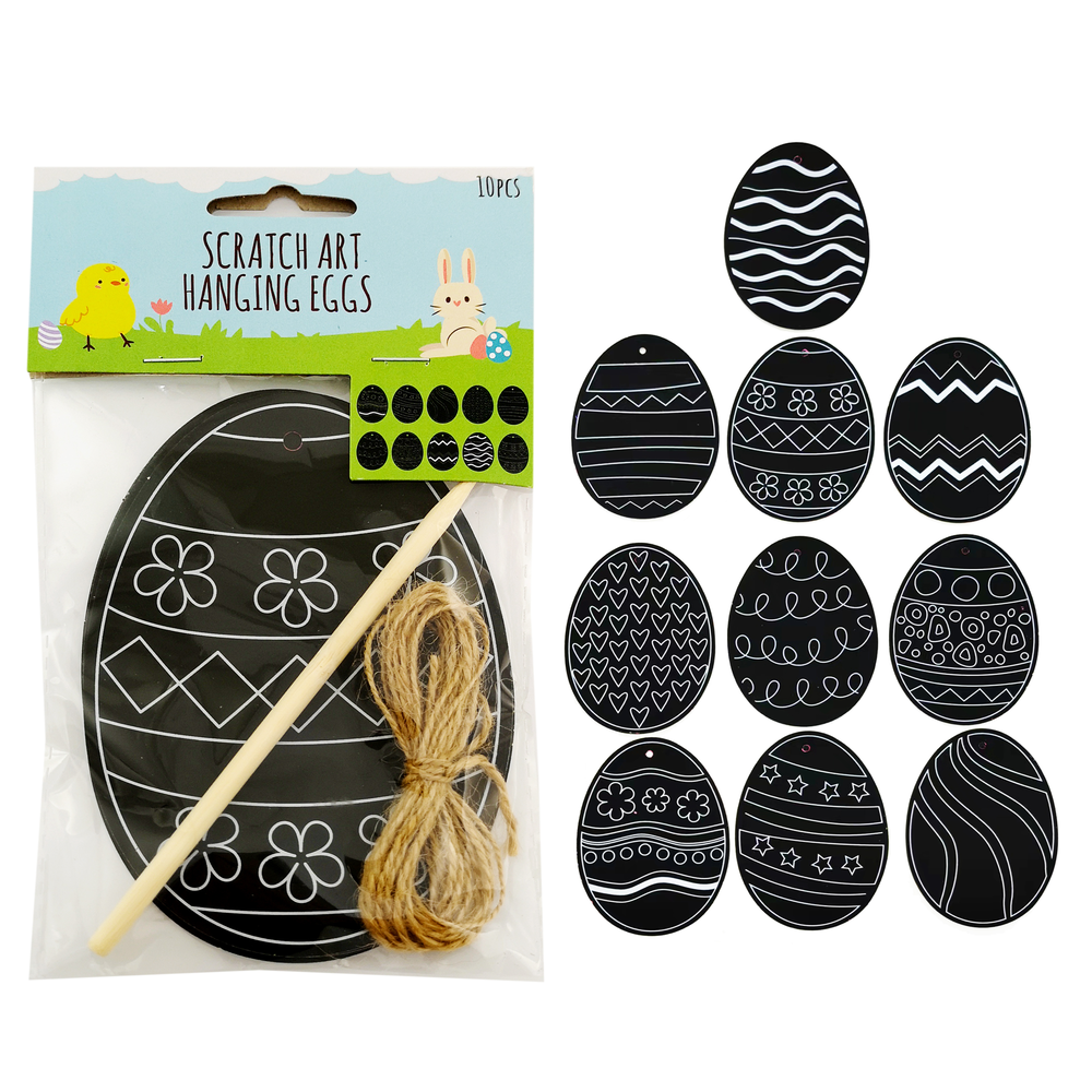 Scratch Art Easter Eggs 10 pk