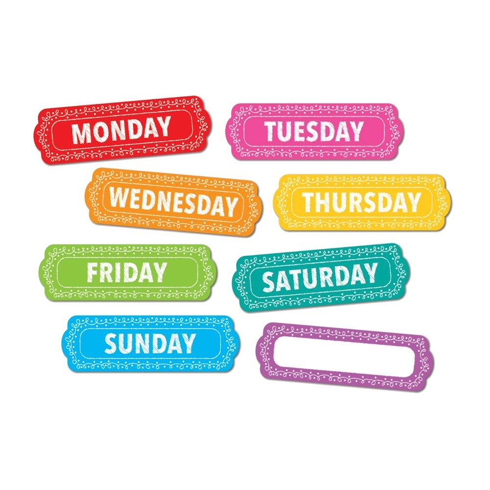 Days of the Week Magnetic Accents