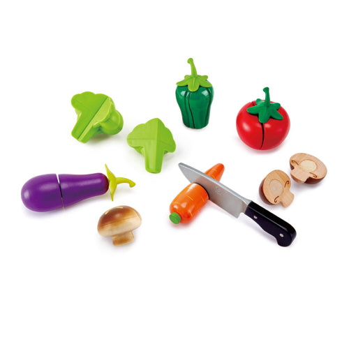 Hape Garden Veges - Cutting Food - 9 Pieces - Ages 3Yr+