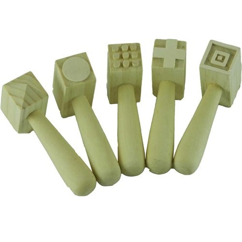 Clay Hammers Wooden Set Of 5