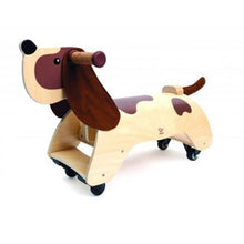 Load image into Gallery viewer, Hape Ride-On Wooden Dog
