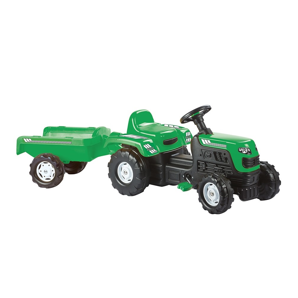 Ranchero Pedal Tractor and Trailer Green