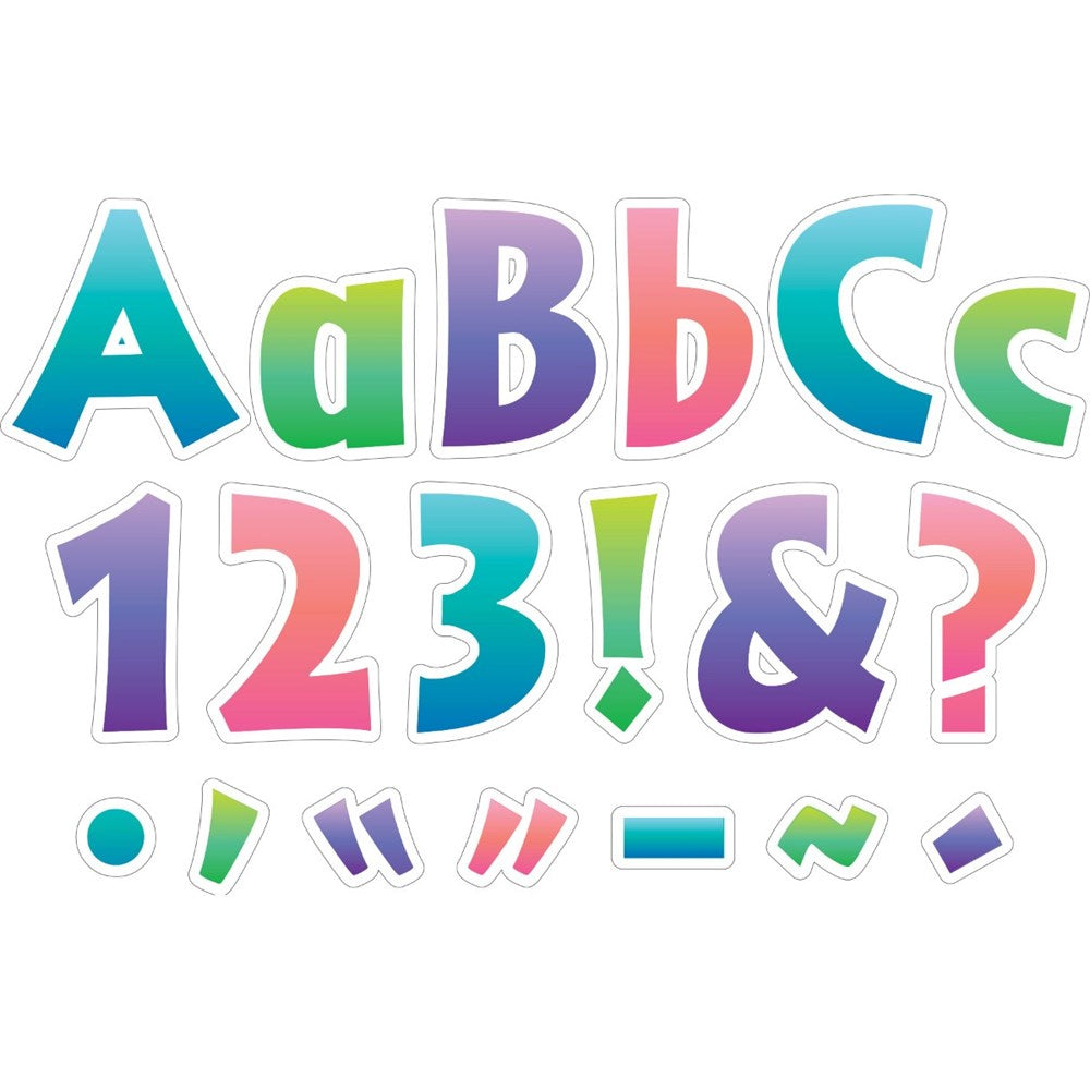 Ombre Alphabet Lettering