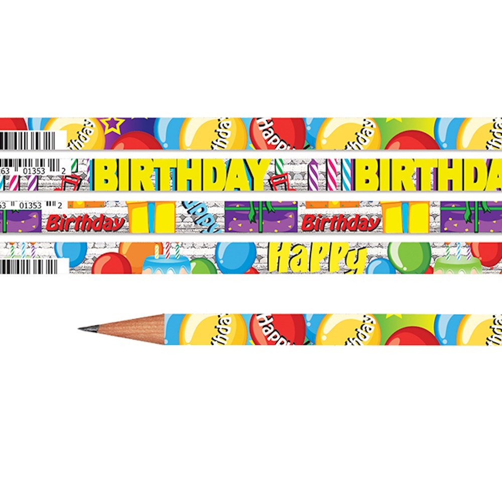 Birthday Glitz Assorted Pencils
