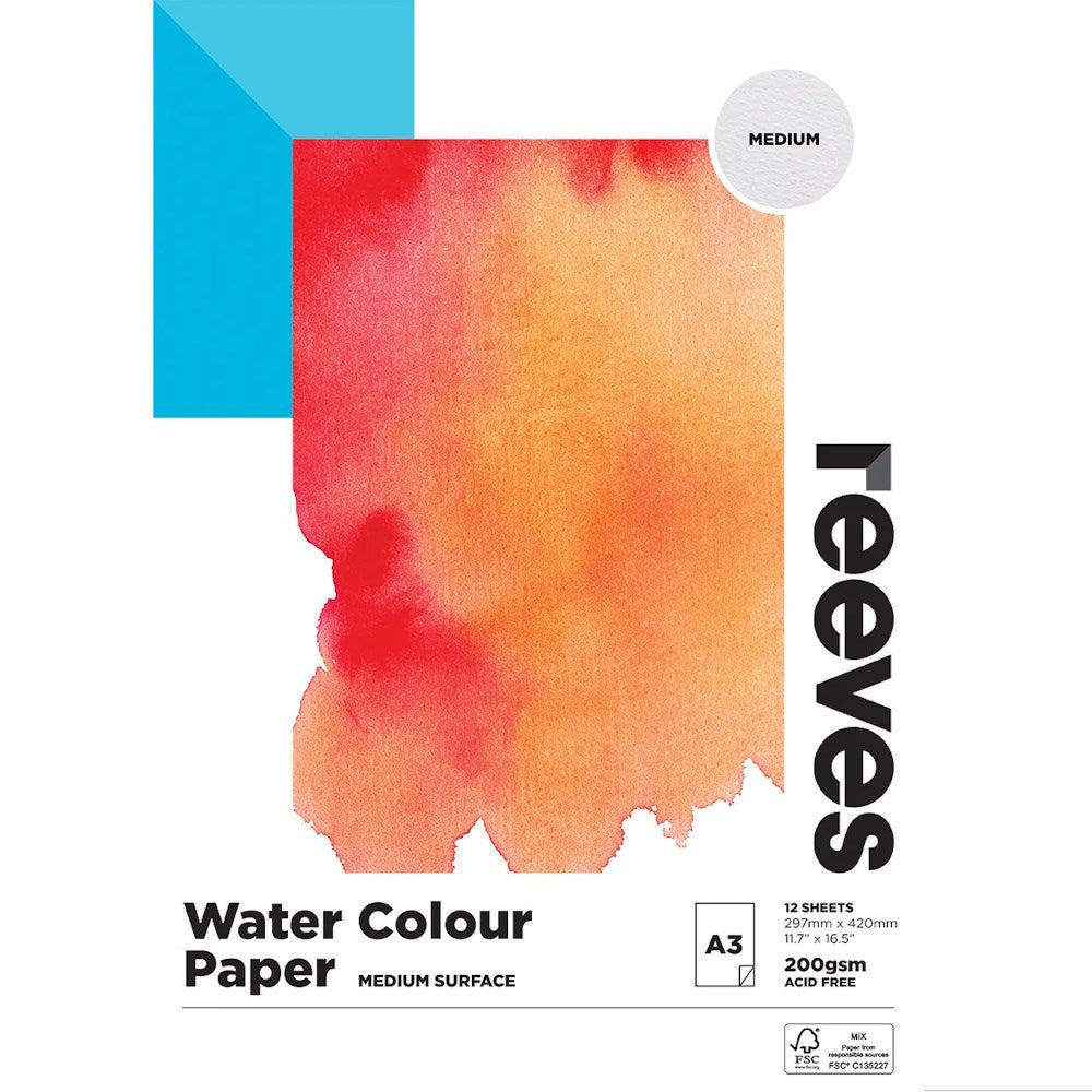 Reeves Watercolour Paper Pad A3