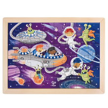 Load image into Gallery viewer, Hape Double Sided Colour Puzzle 48c Space Friends
