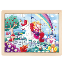 Load image into Gallery viewer, Hape Double Sided Colour Puzzle 24pc Unicorn &amp; Friends
