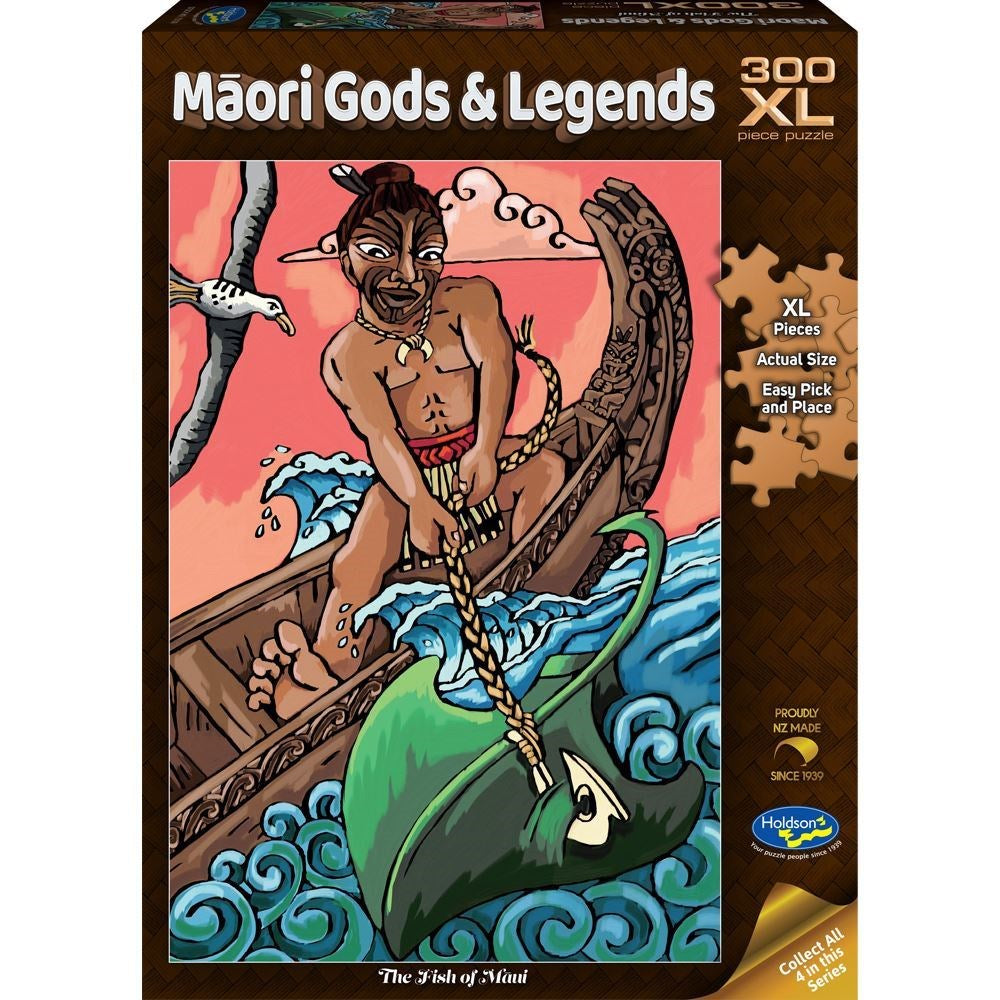 Maori Gods & Legends XL 300 Piece Puzzle The Fish of Maui