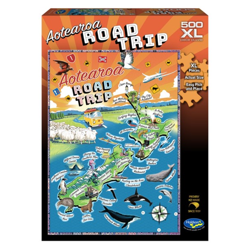 Aotearoa Road Trip 500 Piece XL Puzzle