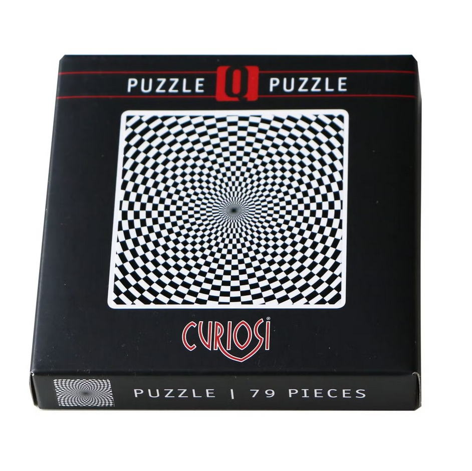 Q Puzzle Shimmer Black & White