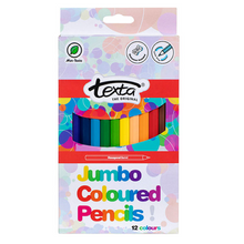 Load image into Gallery viewer, Texta-Jumbo Colour Pencils-Pack 12
